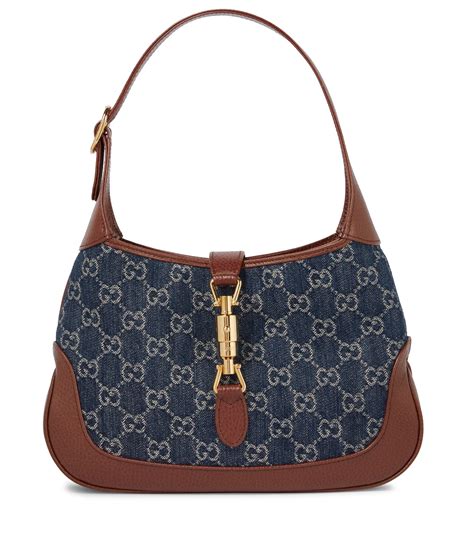 blue gucci bag vintage|vintage gucci monogram shoulder bag.